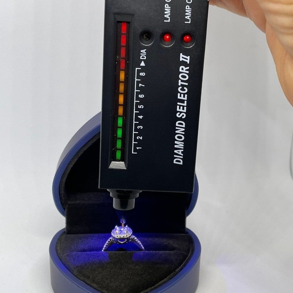 Vintage Style White Gold Diamond Ring Round Cut Halo S925 1 Ct sz 6.5 - Picture 5 of 12